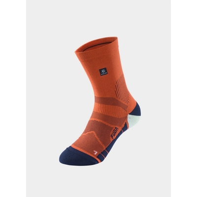 Носки беговые Kailas Mid-cut Trail Running Socks Unisex, Fuga Orange (KH2402003) - фото