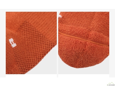 Носки треккинговые Kailas Mid-cut Lightweight Trekking Socks Unisex, Oxidized Orange (KH2402002) - фото