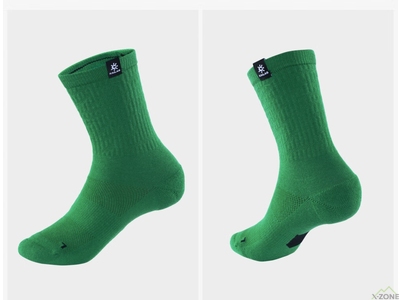 Носки треккинговые Kailas Mid-cut Lightweight Trekking Socks Unisex, Shining Green (KH2402002) - фото