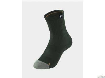 Носки треккинговые Kailas Mid-cut Lightweight Trekking Socks Unisex, Abyssal Green (KH2402002) - фото