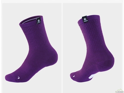 Носки треккинговые Kailas Mid-cut Lightweight Trekking Socks Unisex, Disdain (KH2402002) - фото