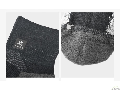 Термоноски Kailas Low Cut Trail Running Wool Socks Women's, Black (KH2401204) - фото