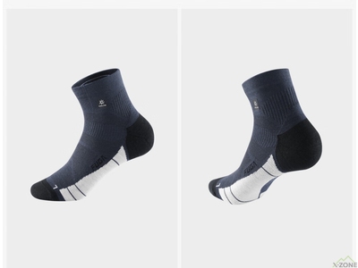 Термоноски Kailas Low Cut Trail Running Wool Socks Men's, Dark Blue (KH2401104) - фото