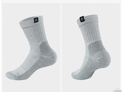 Термоноски Kailas Snow Tramp Mid-cut Trekking Socks Women's, Light Gray (KH2401201) - фото