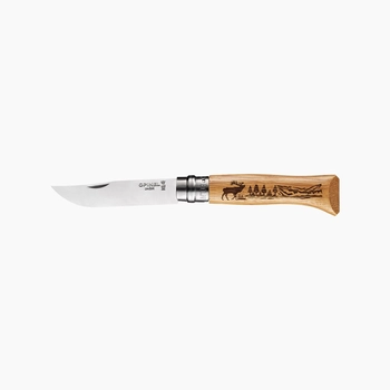 Нож складной Opinel №8 VRI Олень, дуб - фото
