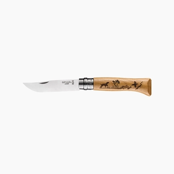 Нож складной Opinel №8 VRI Собака, дуб - фото