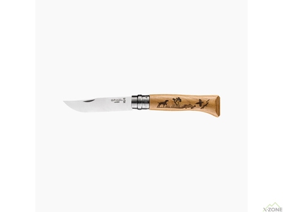 Нож складной Opinel №8 VRI Собака, дуб - фото