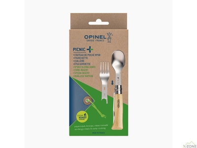 Нож складной Opinel №8 VRI Picnic+ - фото