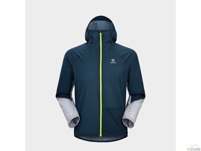 Куртка мужская беговая Kailas Aero Nebula Light Trail Running Hardshell Jacket Men's, Green/Blue - фото