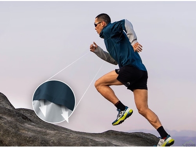 Куртка мужская беговая Kailas Aero Nebula Light Trail Running Hardshell Jacket Men's, Green/Blue - фото