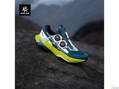 Трейловые кроссовки Kailas Fuga DU Dual BOA Low Trail Running Shoes Men's, Tide Green Blue - фото