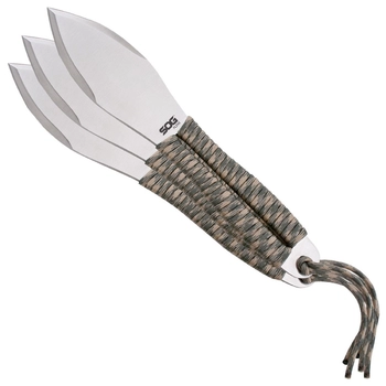 Набор ножей для метания SOG Fling 3 шт, Satin (SOG FX41N-CP) - фото
