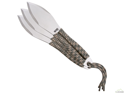 Набор ножей для метания SOG Fling 3 шт, Satin (SOG FX41N-CP) - фото