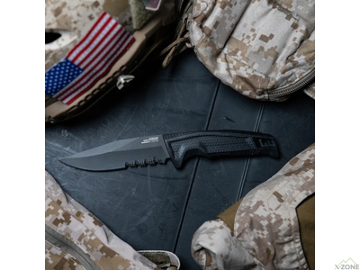Нож SOG Recondo FX Partially Serrated, Black (SOG 17-22-02-57) - фото
