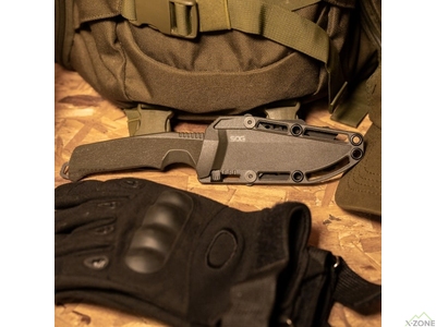 Нож SOG Trident FX, OD Green Serrated (SOG 17-12-04-57) - фото