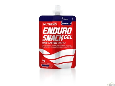 Энергетический углеводный гель Nutrend Endurosnack 75 g, Blackberry - фото