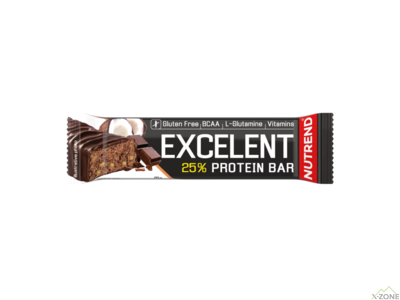 Батончик протеиновый Nutrend Excelent Protein Bar (Шоколад + Кокос) 85 г - фото