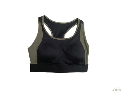 Бра спортивный Kailas Patchwork Sports Bra Women's, Black/Calm Gray (UG2124201) - фото