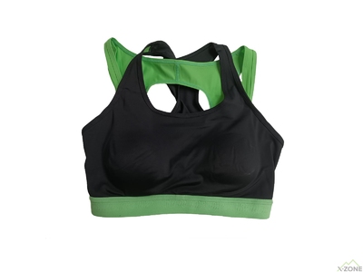 Топ спортивный Kailas Patchwork Sports Bra Women's, Black/Neon Green (UG2124202) - фото