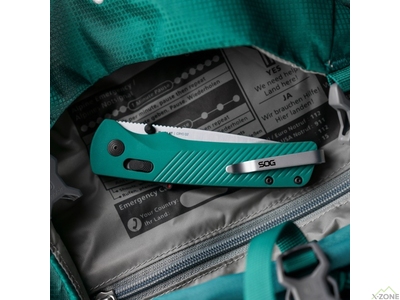 Складной нож SOG Flash AT, Petrol Green (SOG 11-18-13-41) - фото