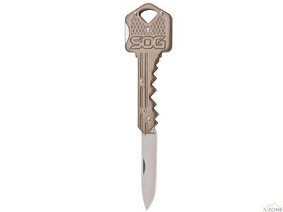 Складной нож SOG Key Knife, Brass (SOG KEY102-CP) - фото