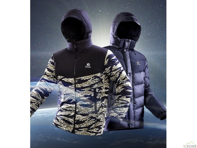 Куртка пуховая Kailas NASA Reversible Down Jacket Men's, Black/Camouflage - фото