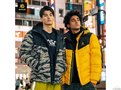 Куртка пуховая Kailas NASA Reversible Down Jacket Men's, Black/Camouflage - фото
