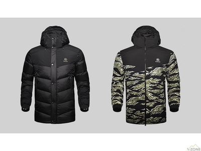 Куртка пуховая Kailas NASA Reversible Down Jacket Men's, Black/Camouflage - фото