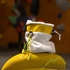 Мешочек для магнезии Meru Winter furry bag, Yellow top/White bottom - фото