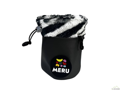 Мешочек для магнезии Meru Winter furry bag, Zebra top/Gray bottom - фото