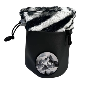 Мешочек для магнезии Meru Winter furry bag, Zebra top/Gray bottom - фото