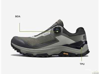 Кроссовки треккинговые Kailas Boundary GTX BOA Low Waterproof Men's, Black (KS2432138) - фото