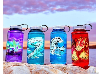 Фляга для воды Nalgene Wide Mouth Elements Bottle 0.95L, Fire - фото