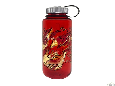 Фляга для воды Nalgene Wide Mouth Elements Bottle 0.95L, Fire - фото