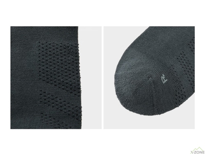 Термоноски Kailas Mid Cut Lightweight Wool Socks Men's, Dark Gray (KH2401103) - фото