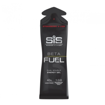 Гель высокоуглеводный SIS Beta Fuel Energy Gel 60 ml, Strawberry&Lime - фото