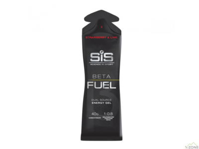 Гель высокоуглеводный SIS Beta Fuel Energy Gel 60 ml, Strawberry&Lime - фото