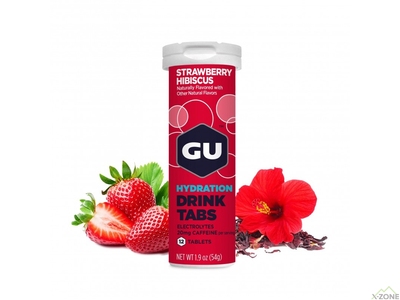 Изотоник таблетированный GU Hydration Drink Tabs 12x4,5 g, Strawberry Lemonade - фото