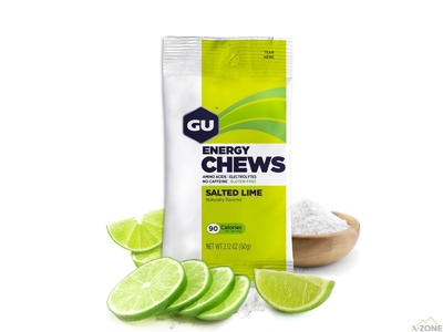 Энергетические желейки GU Energy Chews 60 g, Salted Lime - фото