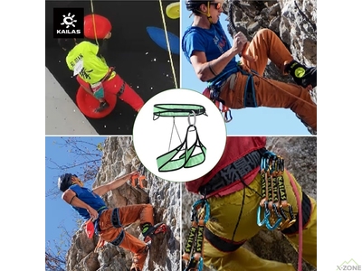Страховочная система Kailas Hover2 Climbing Harness, Green (EH107A) - фото