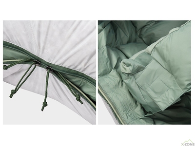 Пуховый спальник Kailas Trek-Light 800 Down Sleeping Bag M, Silver Gray - фото