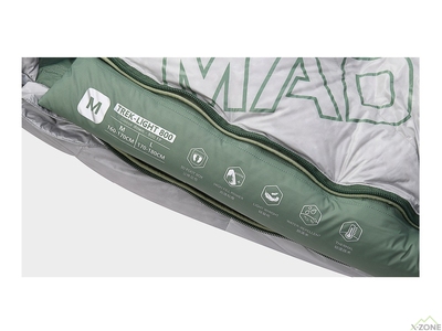 Пуховый спальник Kailas Trek-Light 500 Down Sleeping Bag L, Silver Gray - фото