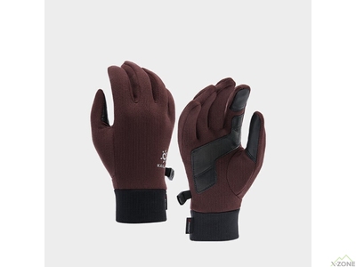 Перчатки флисовые Kailas Polartec Stretchy Fleece Gloves Women's, Dark Oak (KM2404202) - фото