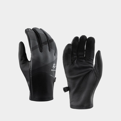 Бігові рукавички Kailas Windproof Trail Running Gloves Unisex, Black (KM2408002) - фото