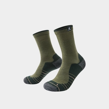 Термоноски Kailas Mid-cut Trekking Wool Socks Men's, Deep Moss Green (KH2401102) - фото