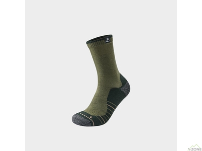 Термоноски Kailas Mid-cut Trekking Wool Socks Men's, Deep Moss Green (KH2401102) - фото