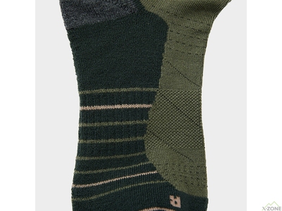 Термоноски Kailas Mid-cut Trekking Wool Socks Men's, Deep Moss Green (KH2401102) - фото