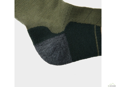 Термоноски Kailas Mid-cut Trekking Wool Socks Men's, Deep Moss Green (KH2401102) - фото