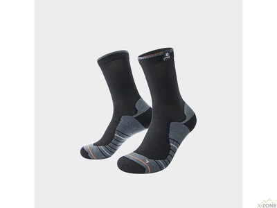 Термоноски Kailas Mid-cut Trekking Wool Socks Men's, Black (KH2401102) - фото