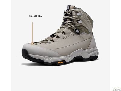 Ботинки женские для трекинга Kailas N53° 2 FLT Mid Waterproof Trekking Shoes Women's, Light Gray (KS2442250) - фото